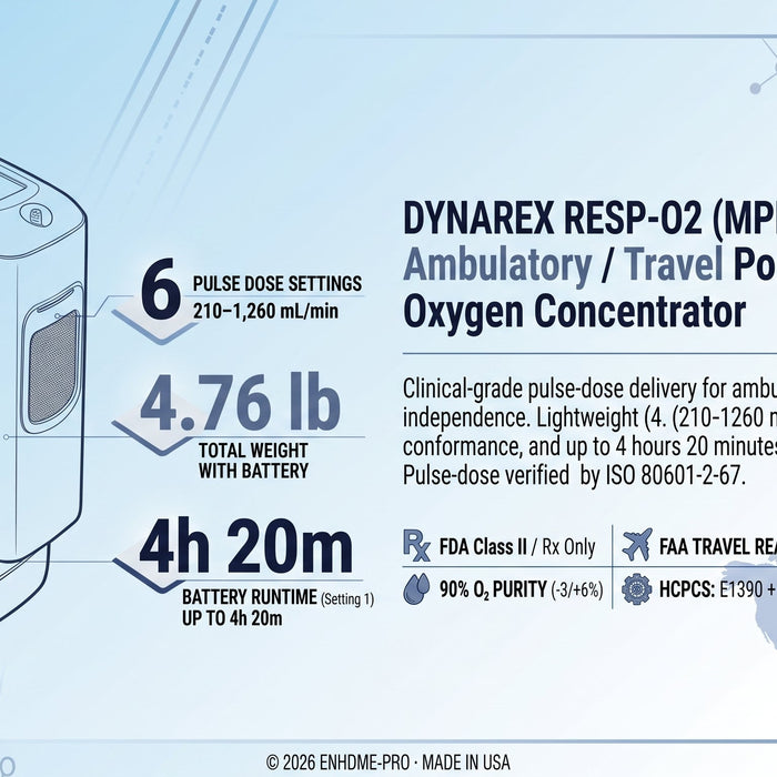 Dynarex Resp-O2 Portable Oxygen Concentrator: A Complete Guide