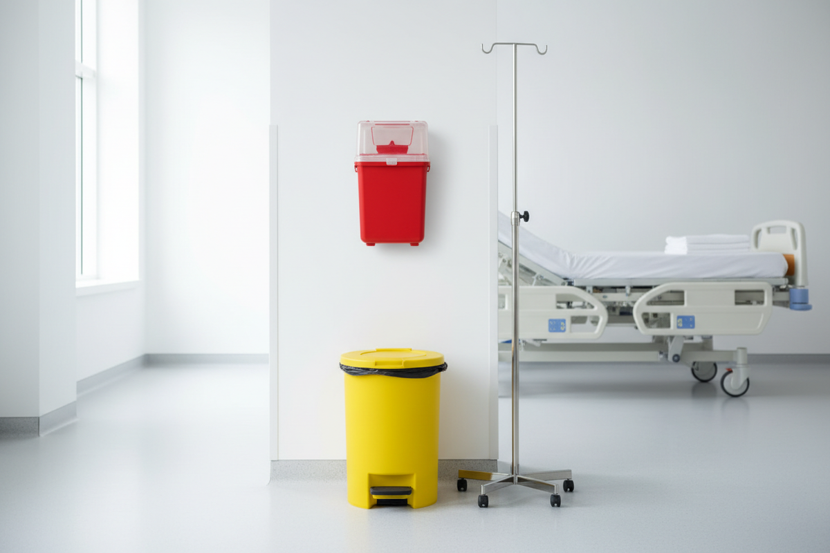 Sharps Container & Biohazard Bin