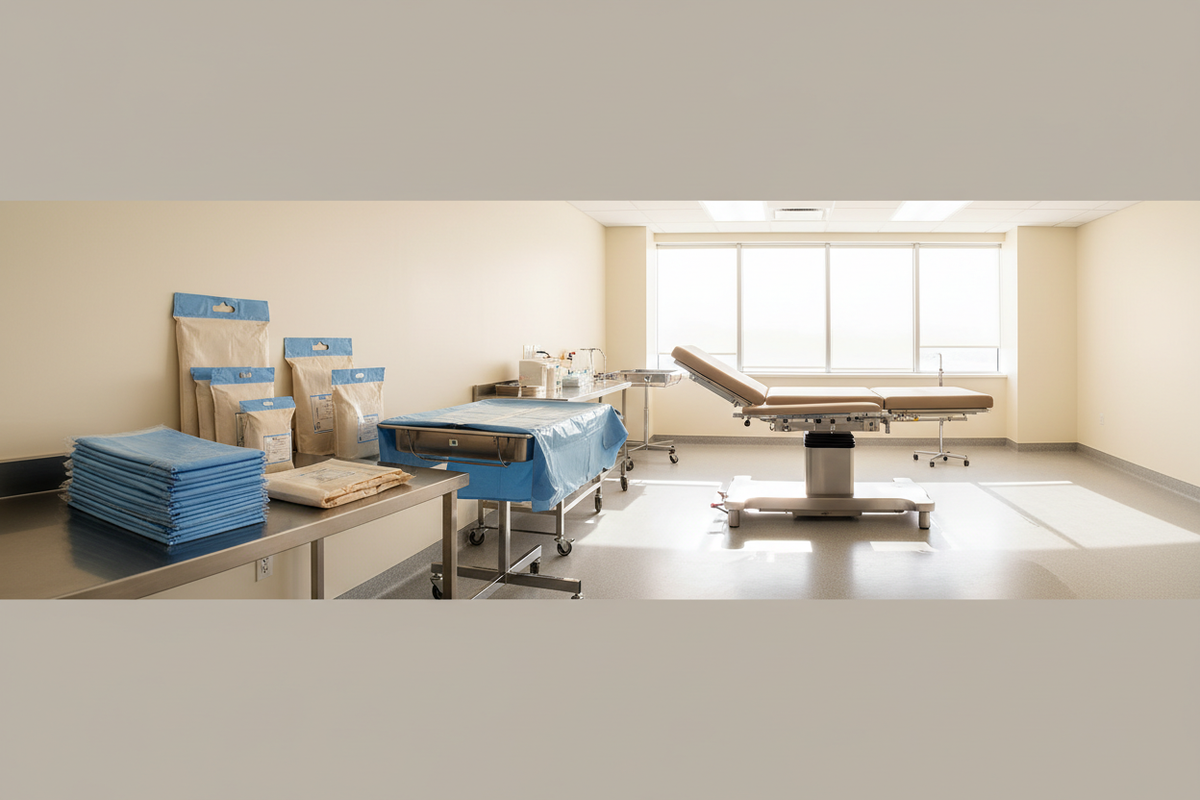 Sterile Drapes Trays & Surgical Wraps