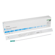 Box of Intermittent Catheters with a catheter on a white background