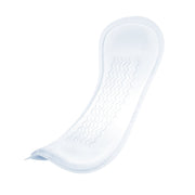 White sanitary pad on a white background