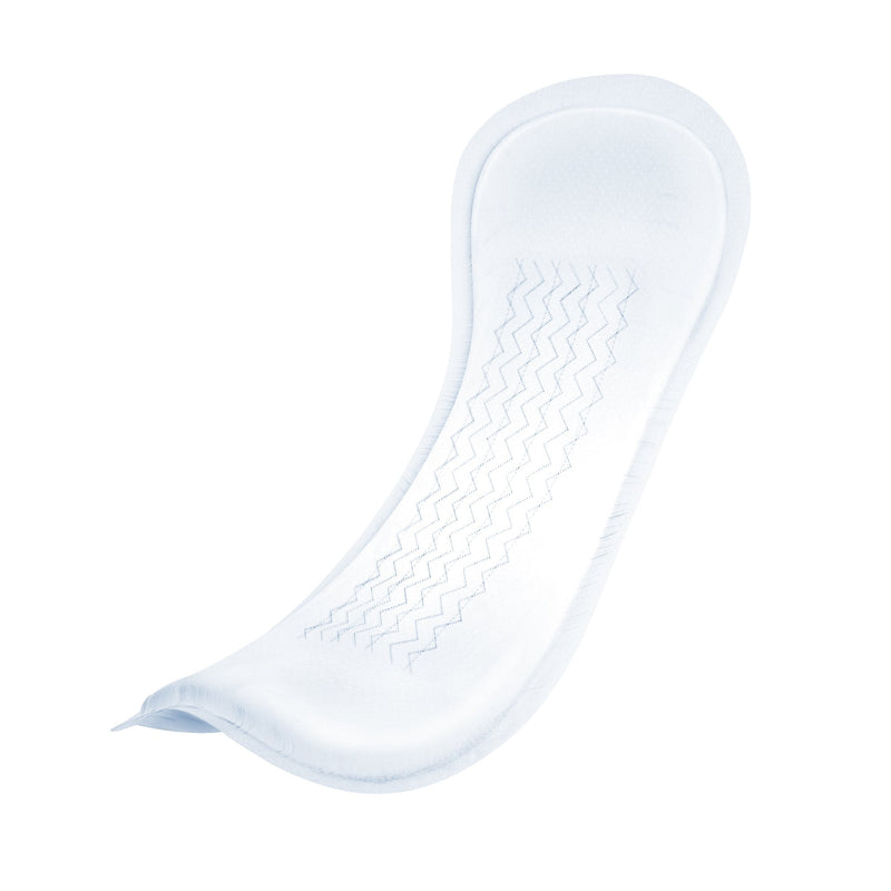 White sanitary pad on a white background
