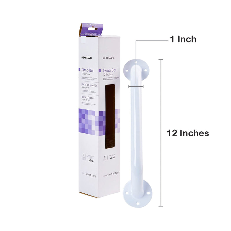 Mckesson Wall Mount Grab Bar White Steel
