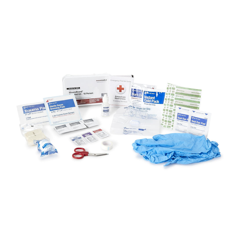 Mckesson 10 Person First Aid Kit, Plastic Case