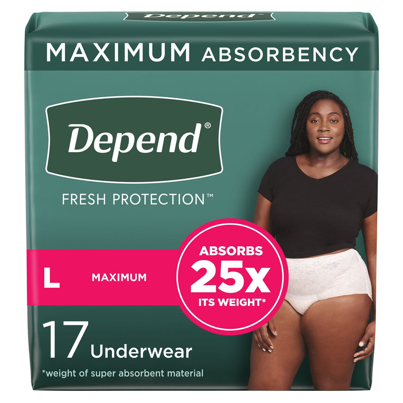 Depend Fresh Protection Women Underwear Large 48124