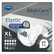 MoliCare Premium Elastic packaging with product image and branding