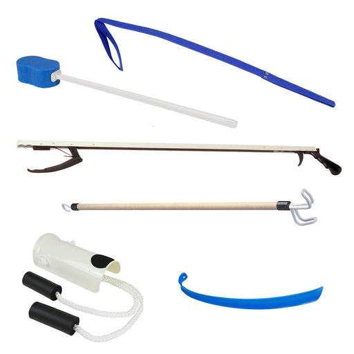 FabLife™ Hip kits include a variety of aids-to-daily living (ADL) products in one convenient package