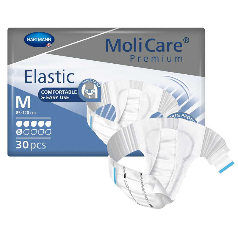 Molicare Premium Elastic 6D – Unisex Comfort Briefs (Medium)