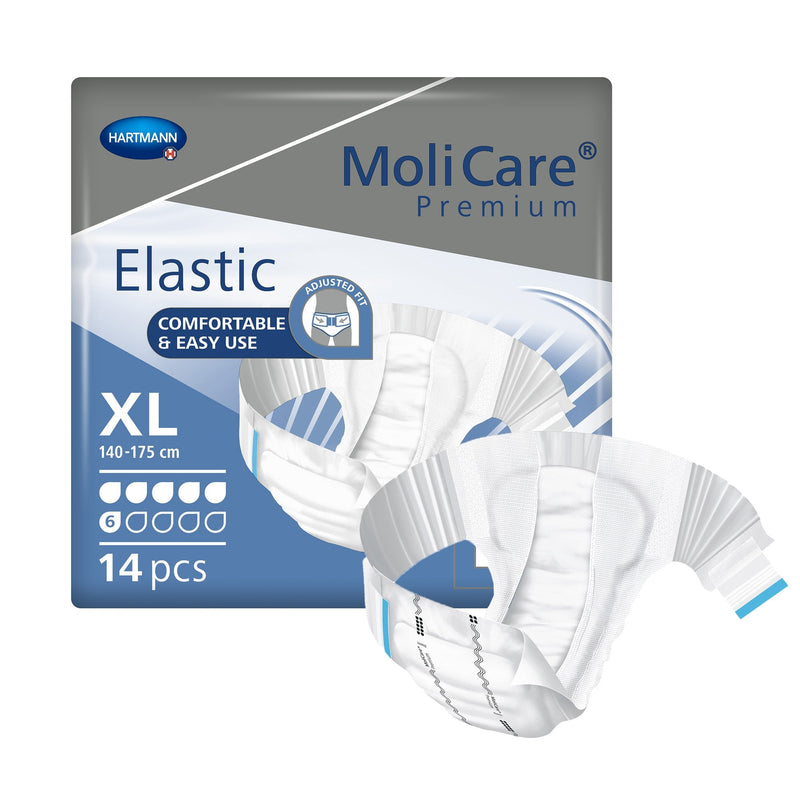 Molicare Premium Elastic 6D – Unisex Comfort Briefs (X Large)