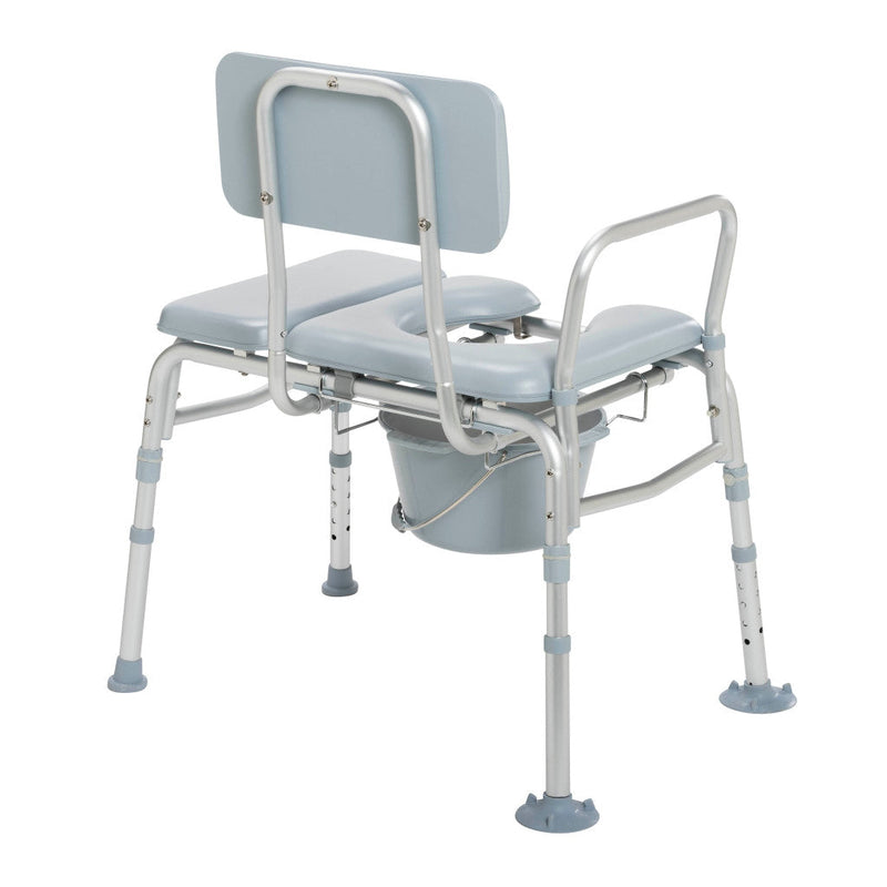 Medical commode chair with a white background