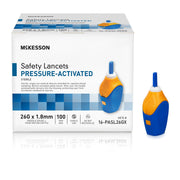 Box of Safety Lancet McKesson 26 Gauge Retractable Pressure Activated Finger
LANCET