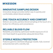 McKesson product description card with features on a white background