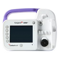 A Kangaroo Omni Cardiac Monitor device in white and purple, shown from a front-facing angle against a white background.