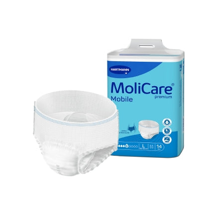 molicare briefs package with one open brief