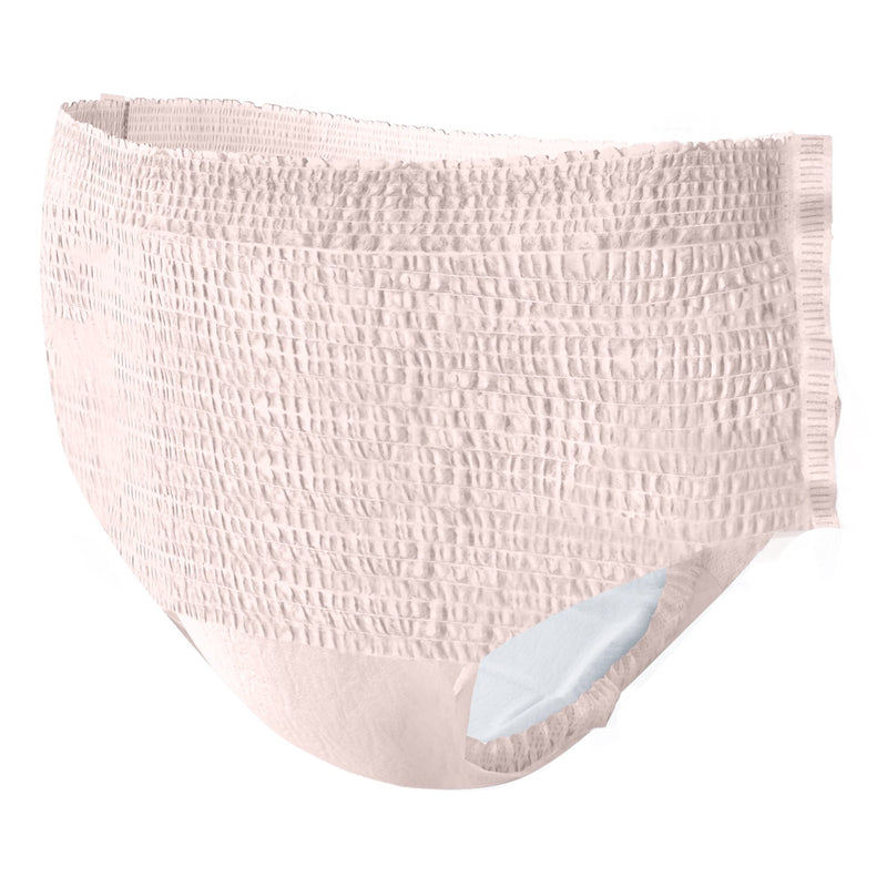 Pink textured underwear on a white background