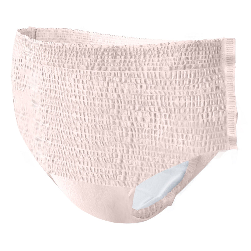 Pink textured underwear on a white background
