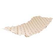 Beige textured mat on a white background