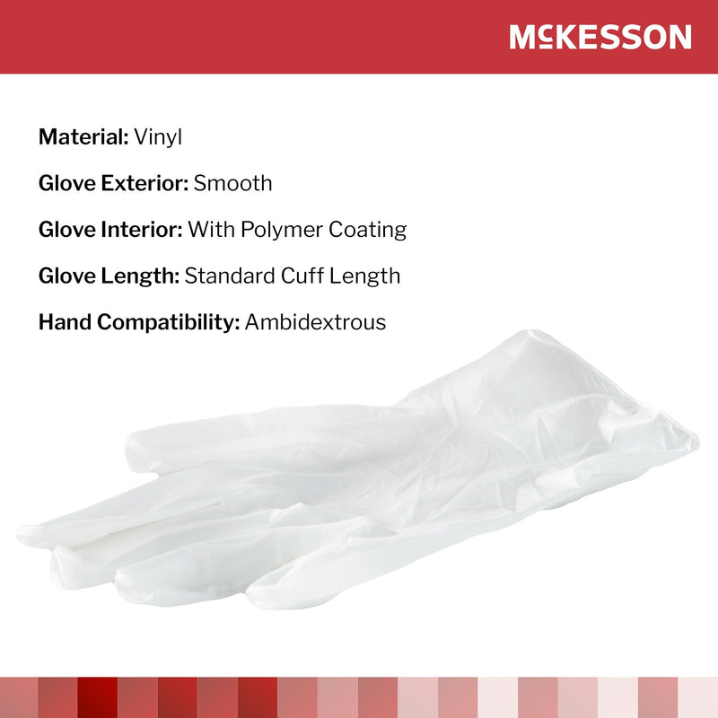 Ahhc Nonsterile Vinyl Standard Cuff Length Smooth Clear Not Rated