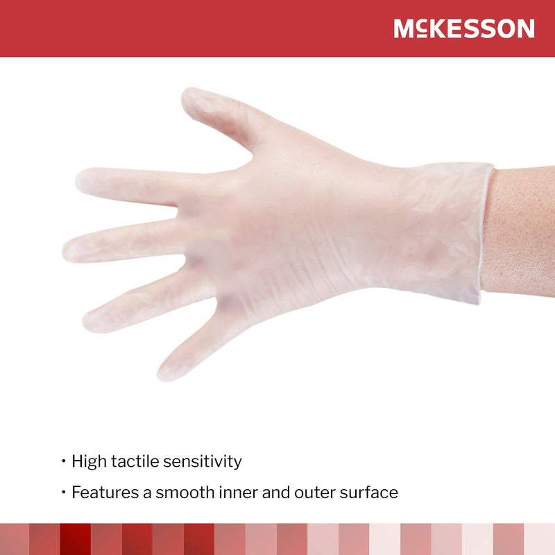 Ahhc Nonsterile Vinyl Standard Cuff Length Smooth Clear Not Rated
