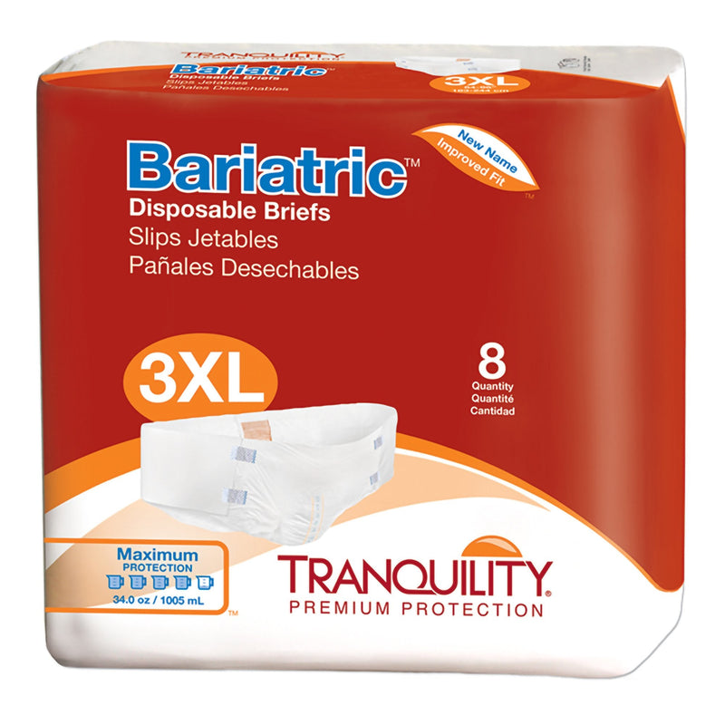 Tranquility Bariatric Brief 3X Large, Heavy Absorbency