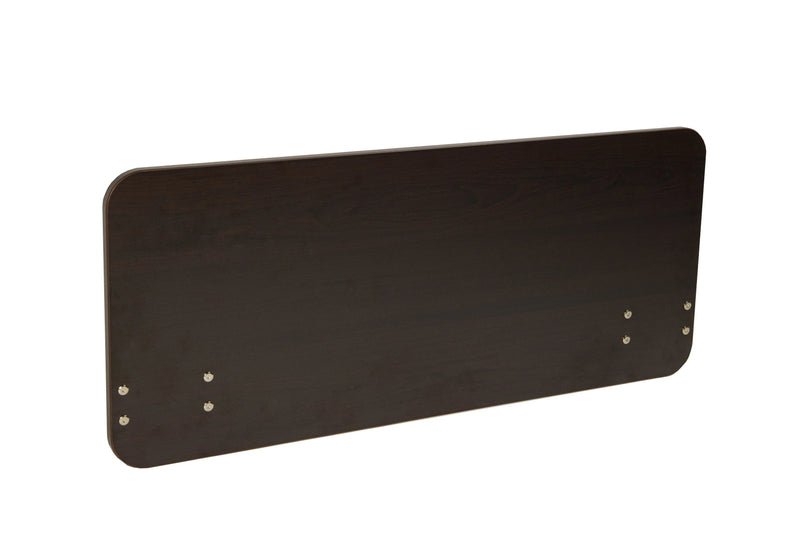 mahogany headboard on a white background