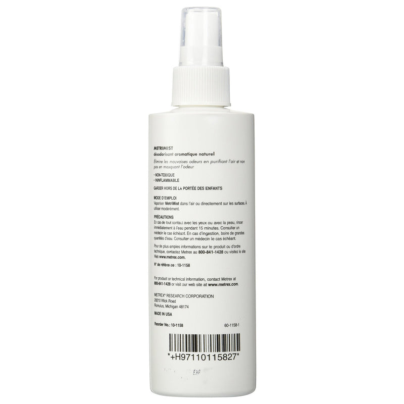 bottle of Deodorizer MetriMist™ ingredients 