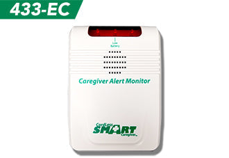 Caregiver Alert Monitor with 'Green Smart' branding on a white background