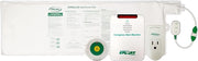 Caregiver alert monitor with packaging on a white background