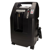 Black oxygen concentrator on a white background