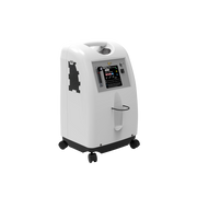 White medical device with digital display on a white background