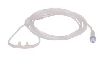 Clear plastic tube with a clip on a white background