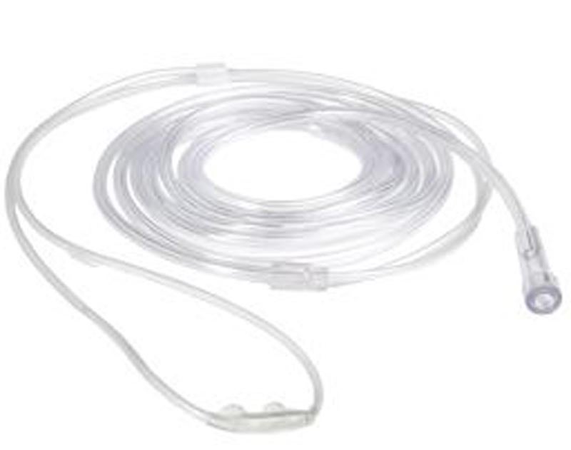 Clear silicone tube on a white background