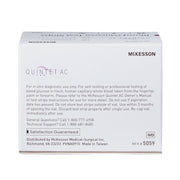 McKesson Quintet AC diagnostic test strip box on a white background