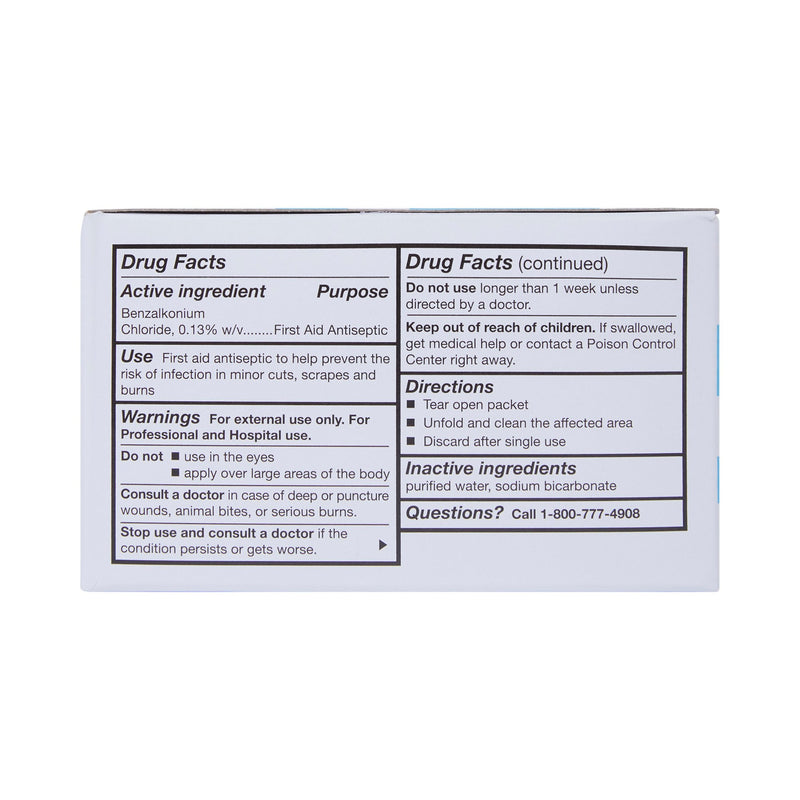 Drug facts label on a white background