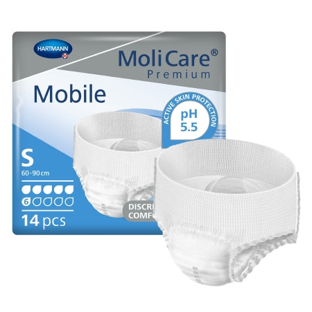 MoliCare Premium Mobile adult diaper packaging with a white background