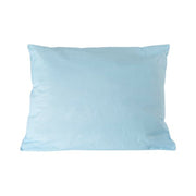 Light blue pillow on a white background