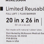 Label for McKesson medical supplies with Dimensions and contact information.