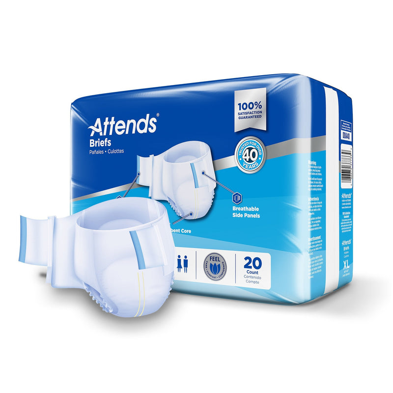 Attends Adult Incontinence Briefs, X Large, Heavy Absorbency