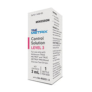 Box of Mckesson True Metrix Control Solution Level 3 on a white background
