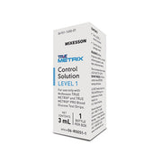 Mckesson True Metrix control solution box on a white background