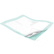 Clear plastic sheet with green border on a white background