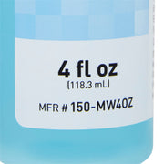 Label on a container with measurement details and product code.