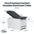 Viva Comfort Premium Comfort Grande Series Steel Exam Table
