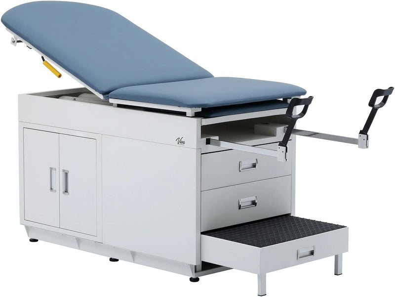 Viva Comfort Grande Steel Cabinet Exam Table with Stirrups