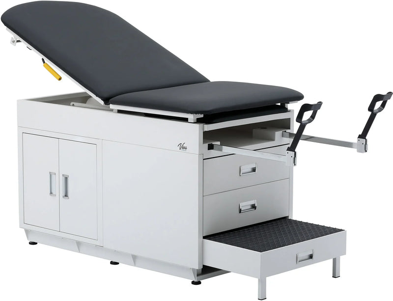 Viva Comfort Grande Steel Cabinet Exam Table with Stirrups
