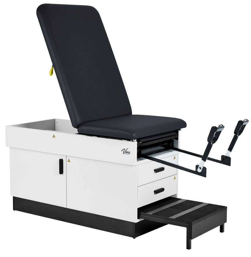 Viva Slim Line Exam Table with Stirrups