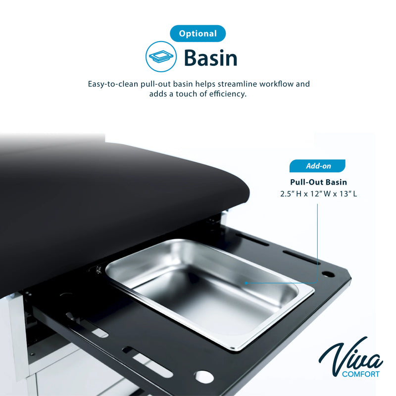 Viva Slim Line Exam Table with Stirrups