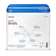Package of McKesson Super Briefs on a white background