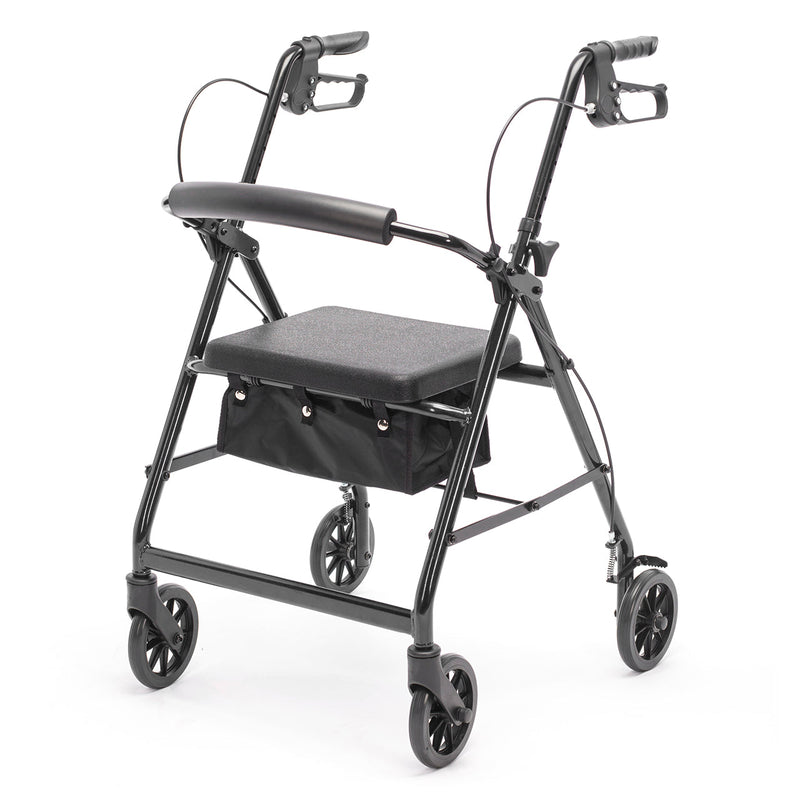 Proactive Medical Protekt Aluminum 4 Wheel Rollator Walker With Seat
