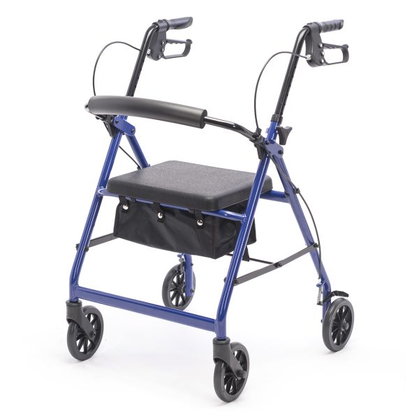 Proactive Medical Protekt Aluminum 4 Wheel Rollator Walker With Seat